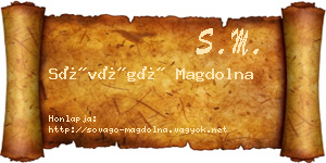 Sóvágó Magdolna névjegykártya